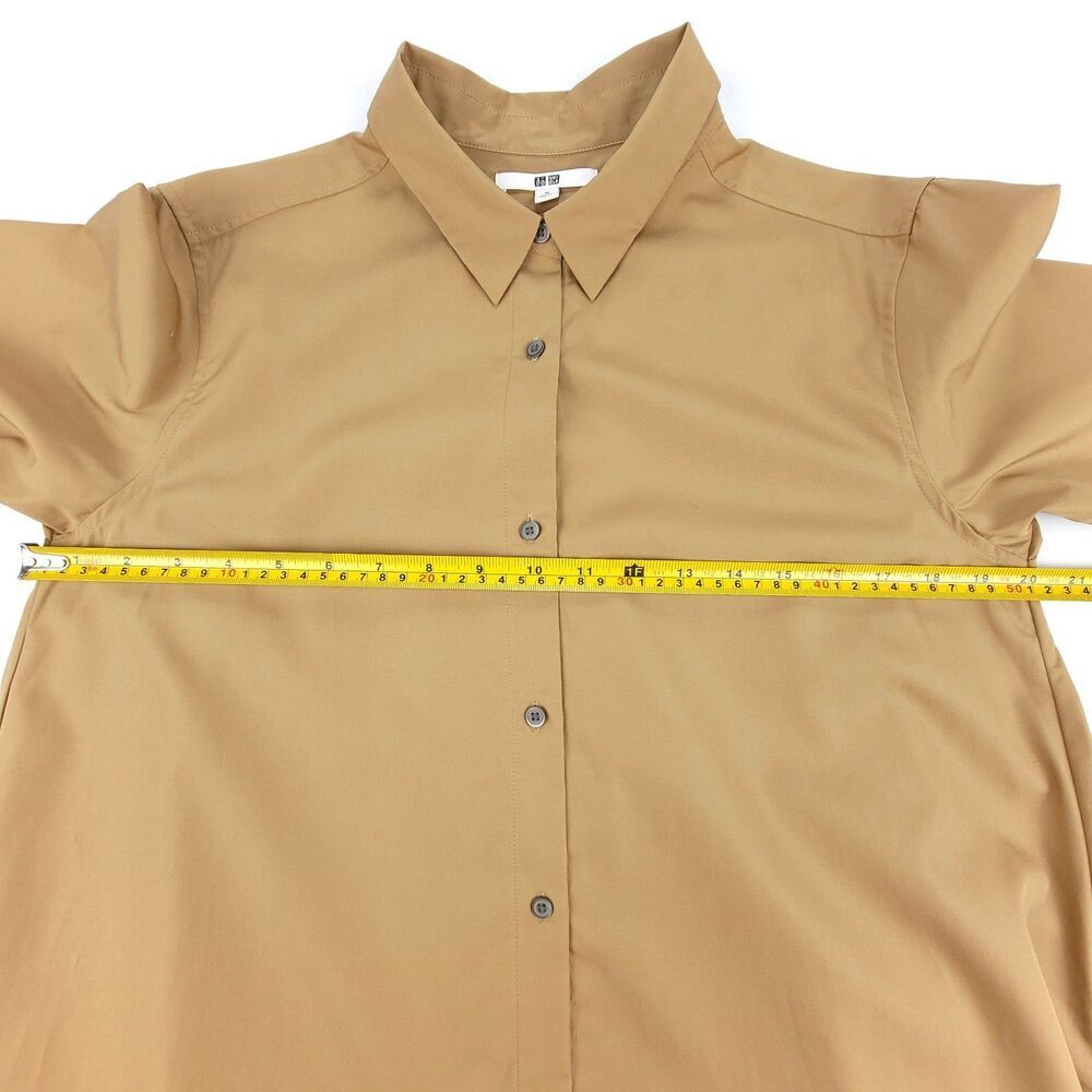 New Uniqlo Oversized A-Line Button Down 3/4 Sleev… - image 3